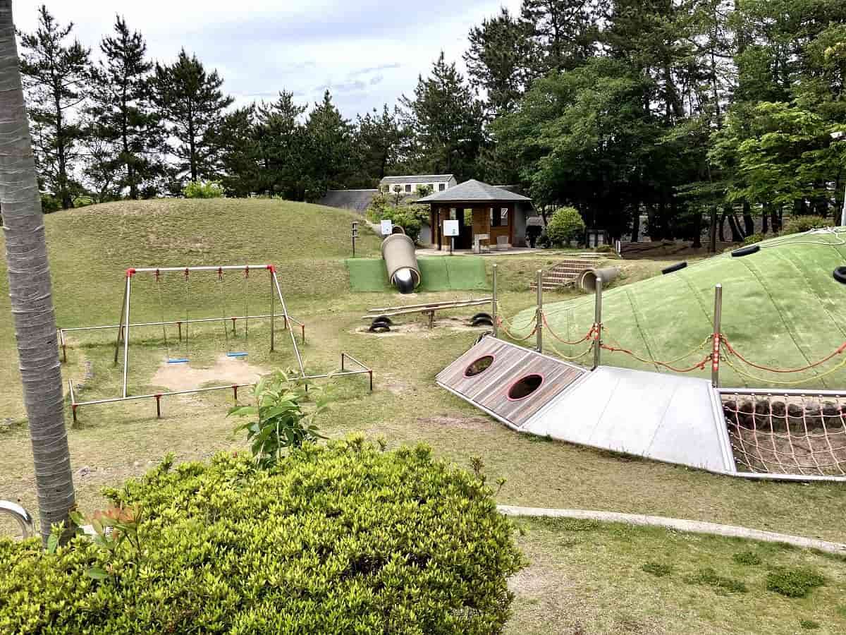 鳥取県東伯郡北栄町にある「お台場公園」の様子