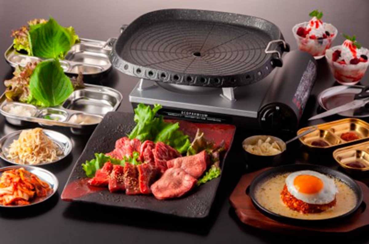 鳥取県米子市の韓国料理店『Korean BBQ Vegeton（ベジトン）』のサムサムセット