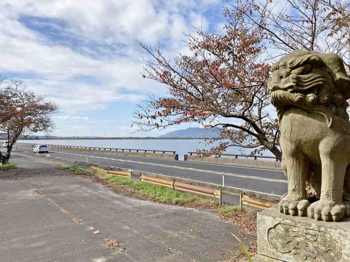 島根県松江市_亀島児童公園_公園_おでかけ_子連れ_亀島神社_宍道湖_眺め