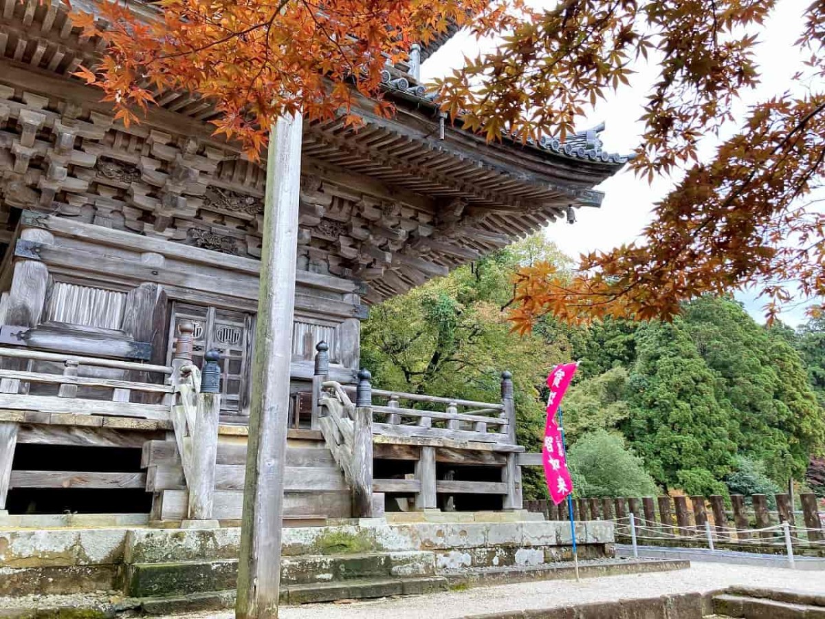 島根県安来市_紅葉_清水寺_お出かけ_オススメ_人気_お寺_三重塔