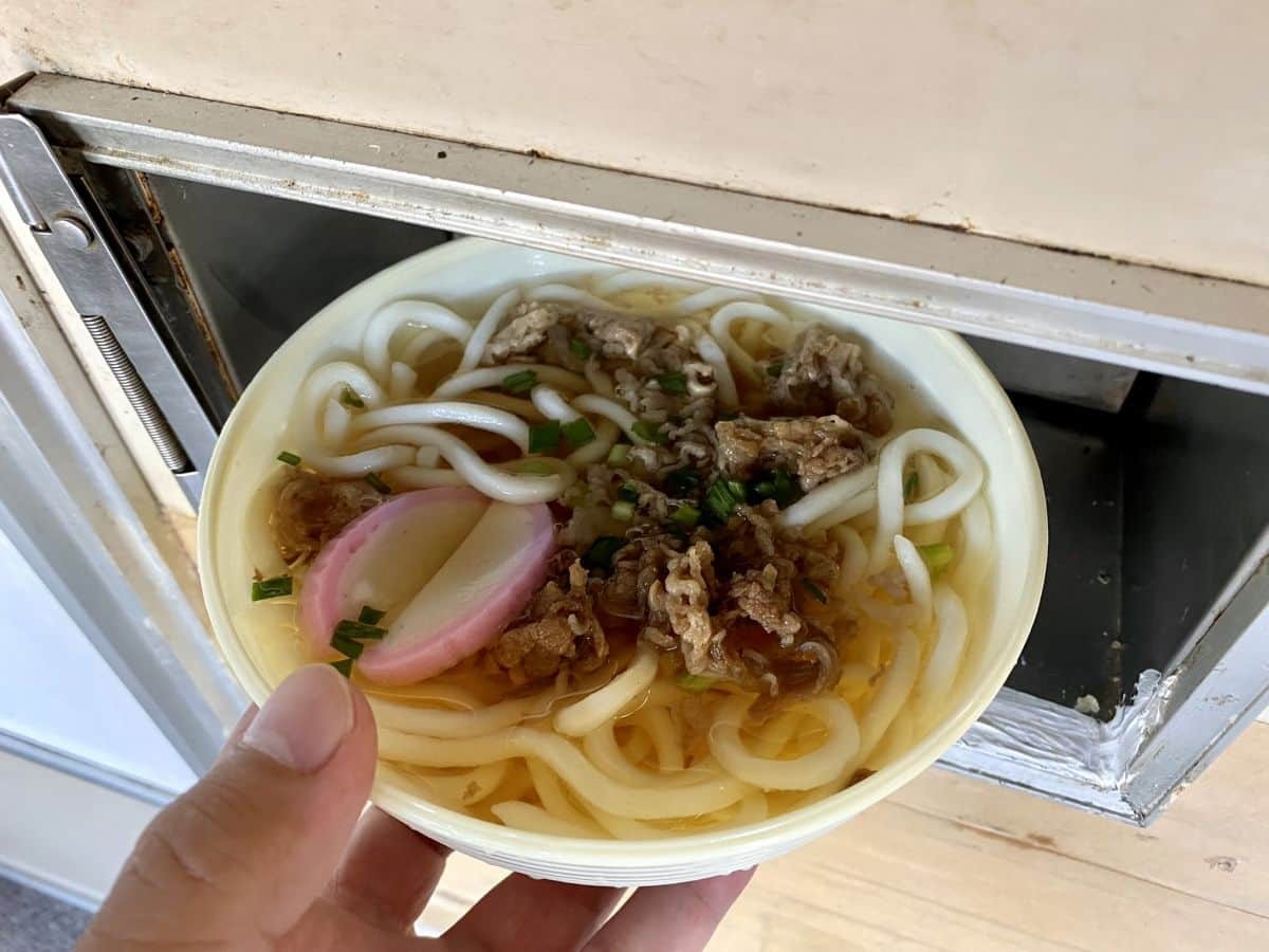 島根県益田市_レトロ自販機_自販機のお店風花_ふうか_場所_ラーメン_うどん