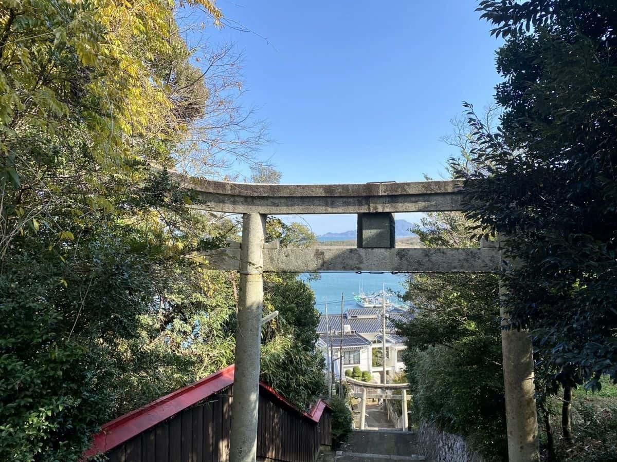 鳥取市_賀露神社_かろじんじゃ_駐車場_狛犬_虎_寅年