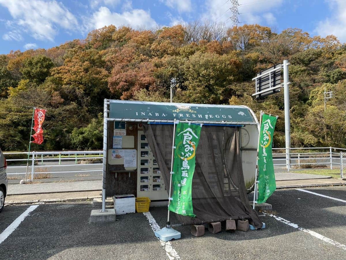 鳥取市_自販機_レア_彩ファームキッチン_新鮮たまごの自販機