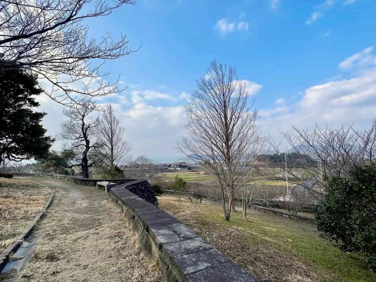 島根県松江市・大根島にある『大塚山公園』の様子