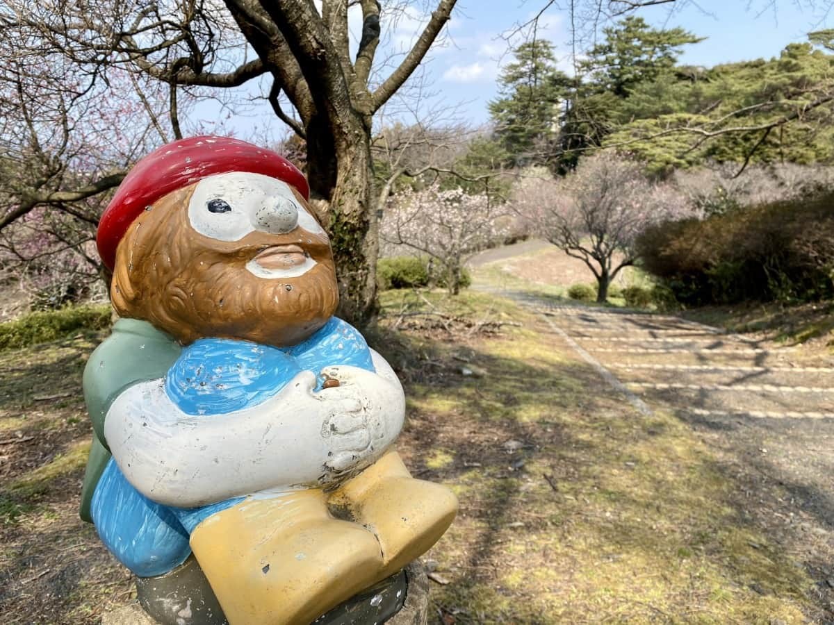 島根県出雲市にある梅スポット『斐川公園』の園内の様子