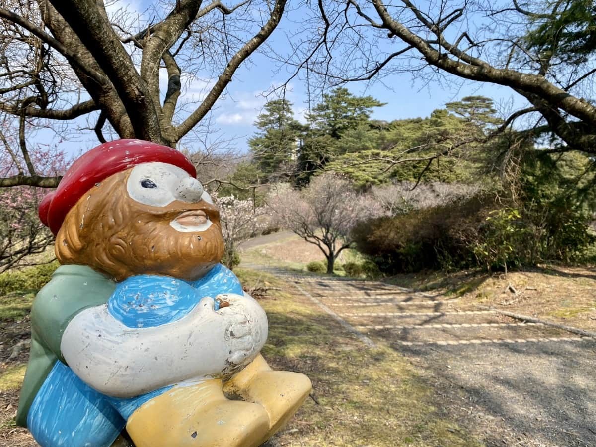 島根県出雲市にある梅スポット『斐川公園』の園内の様子