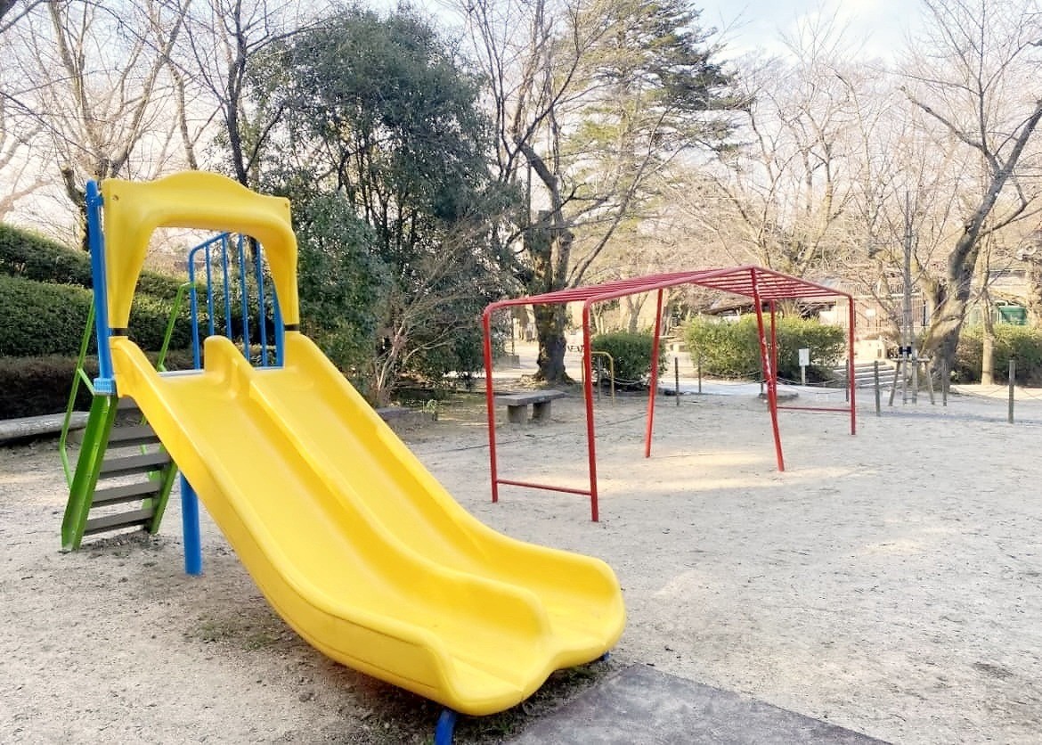 鳥取県倉吉市にある『打吹公園』の様子