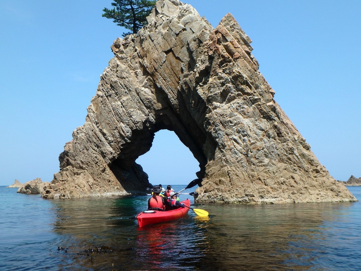 浦富海岸でのアクティビティ