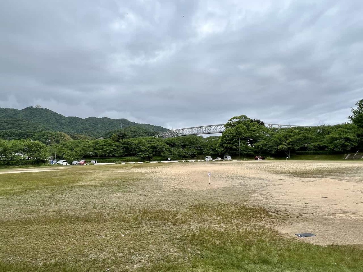 鳥取県境港市にある『境台場公園』のグラウンド