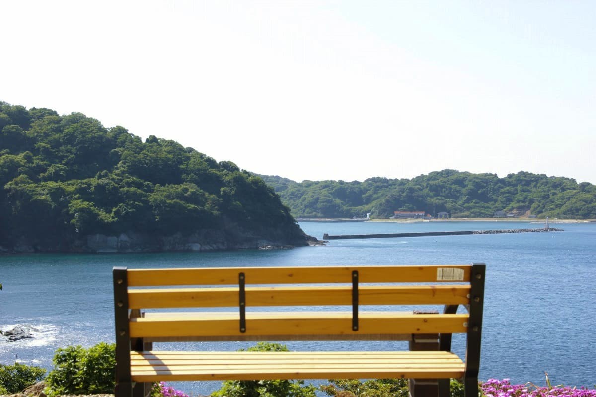 島根県松江市美保関町にあるフラワースポット『内田花園』の様子