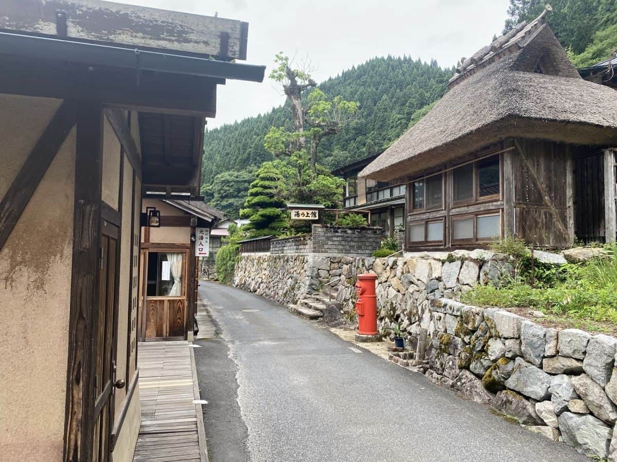 島根県雲南市の温泉地・出雲湯村温泉の様子