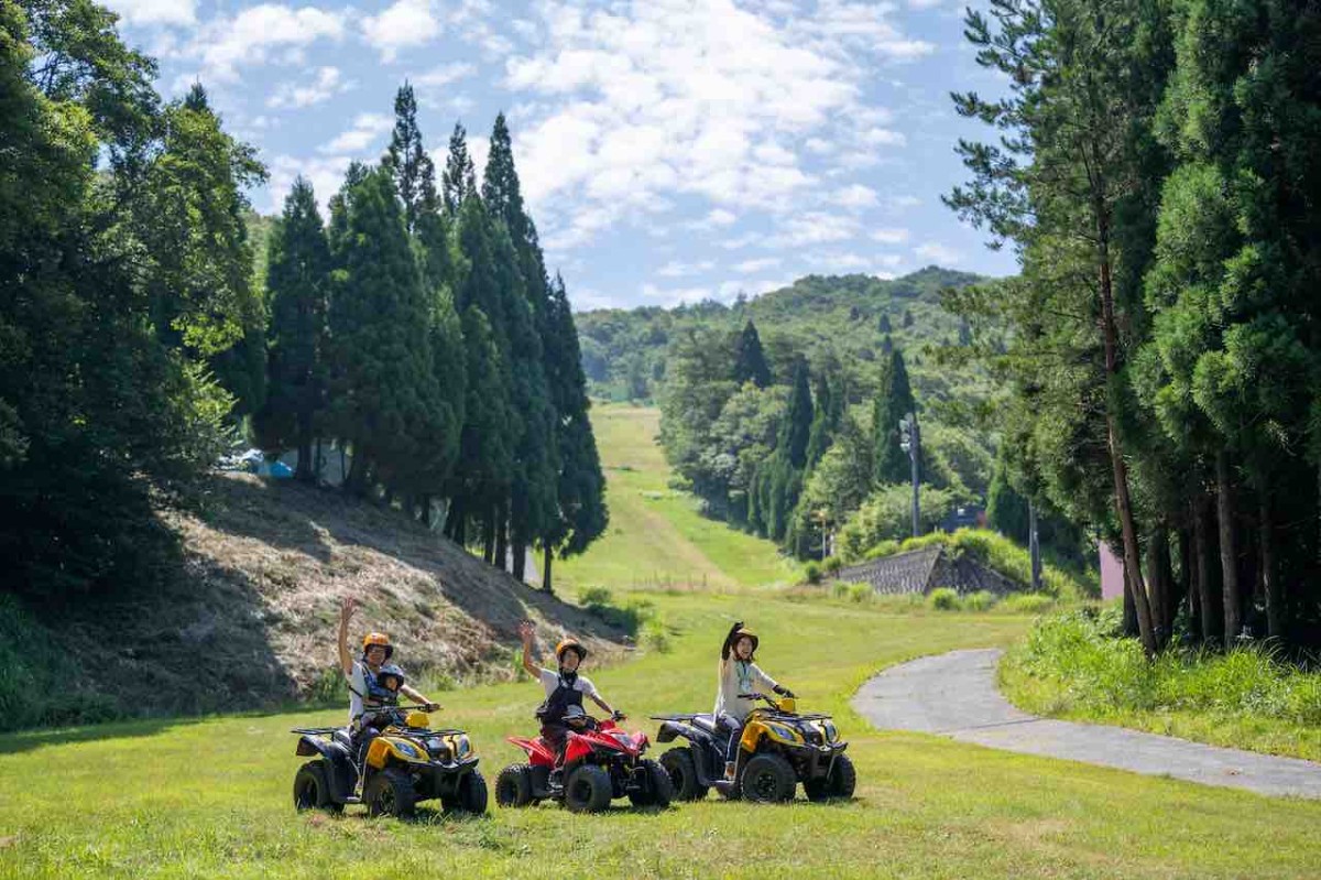 広島県山県郡にある「ユートピアサイオト」のバギーアドベンチャー