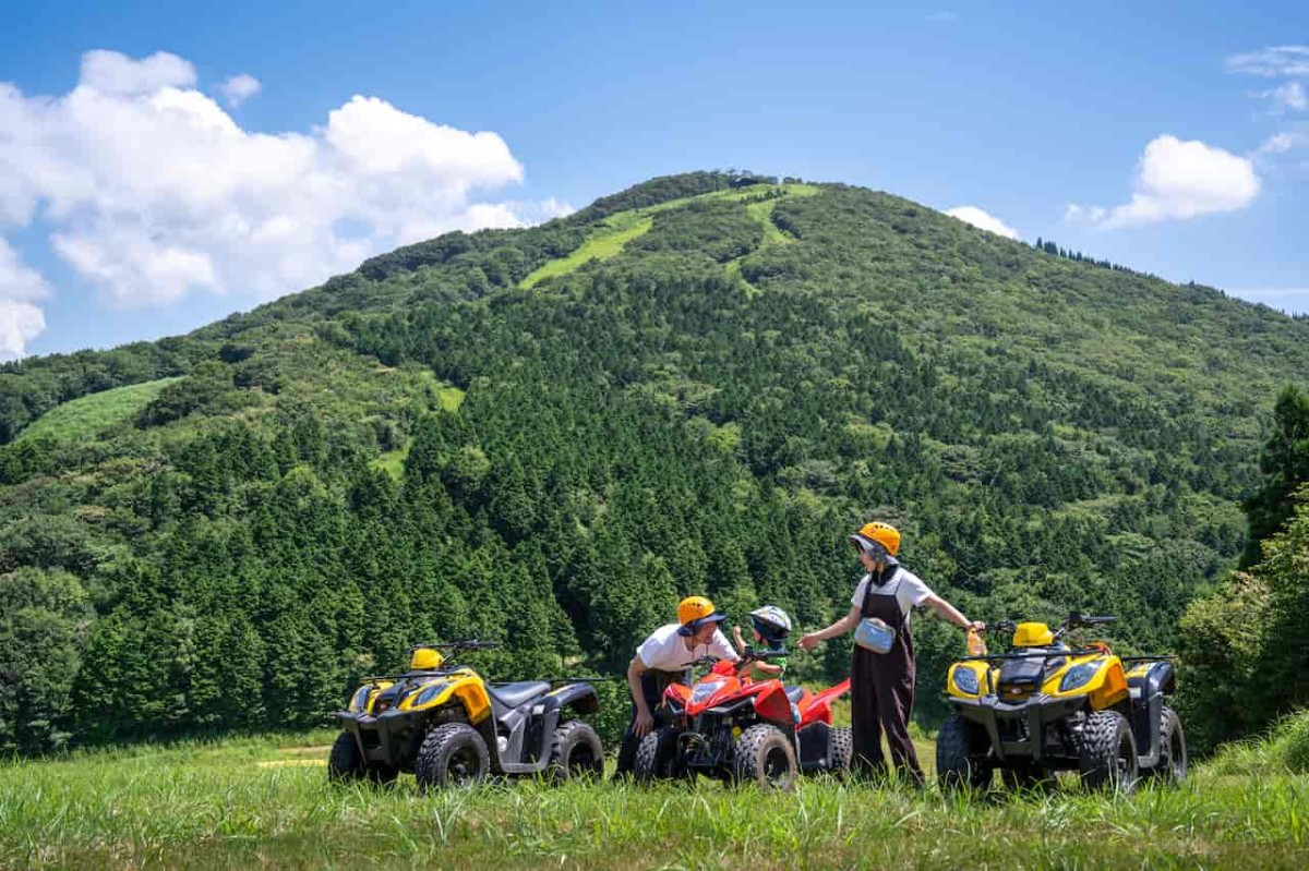 広島県山県郡にある「ユートピアサイオト」のバギーアドベンチャー