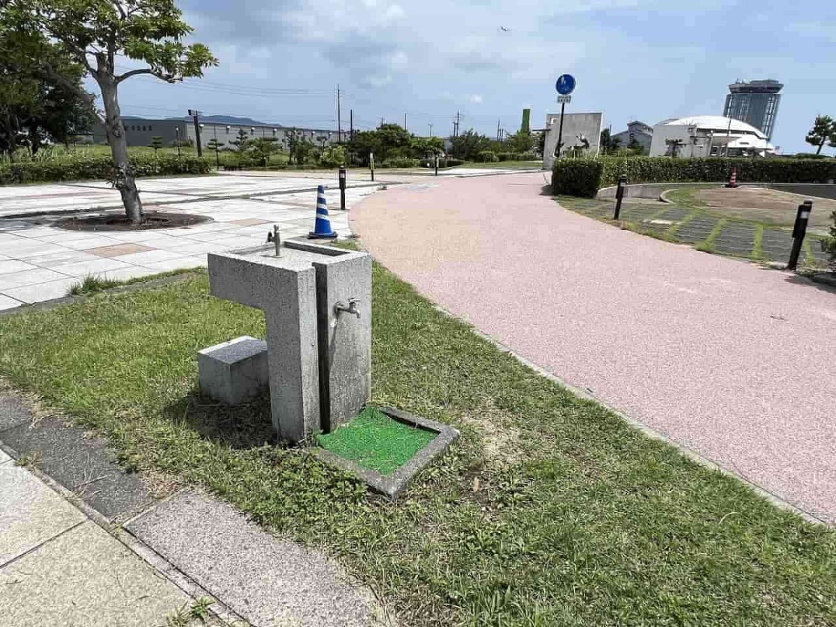 鳥取県境港市の『夢みなと公園』の様子