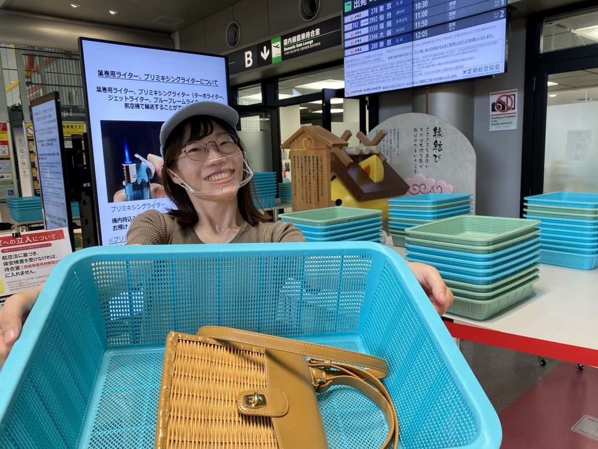 出雲縁結び空港の保安検査場