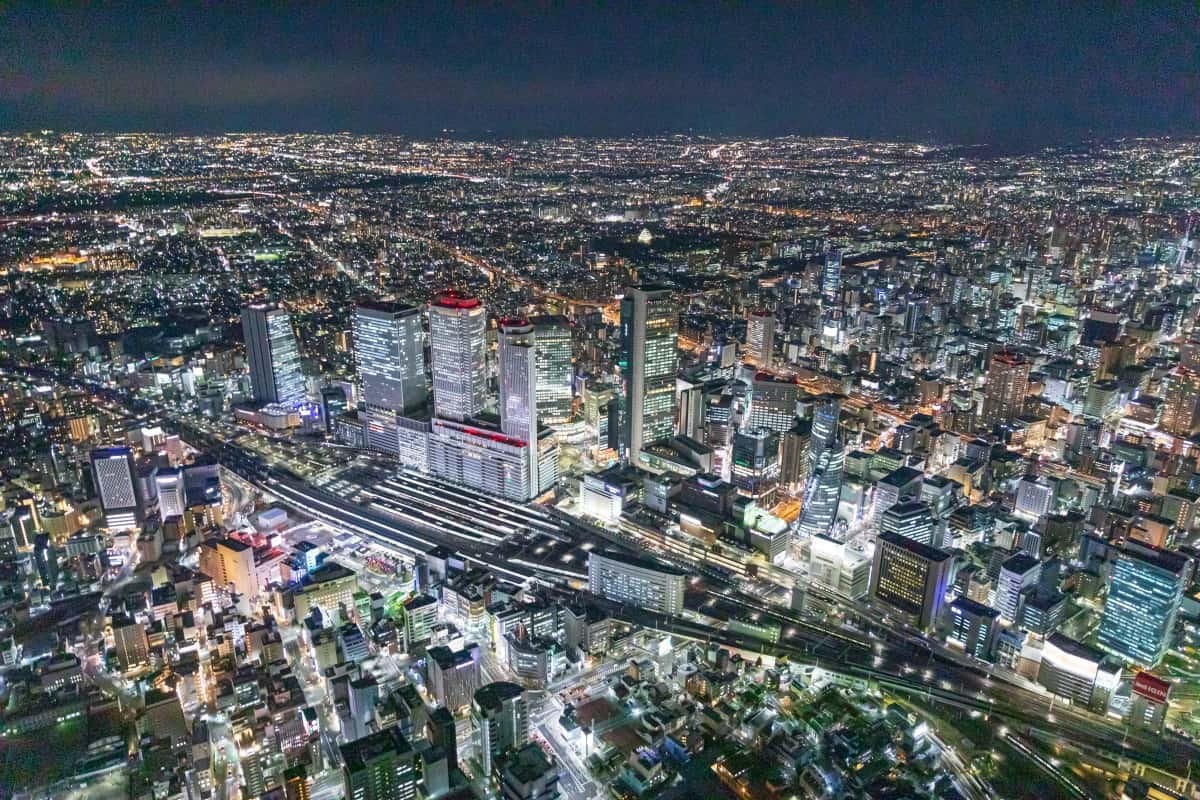 名古屋駅周辺の夜景