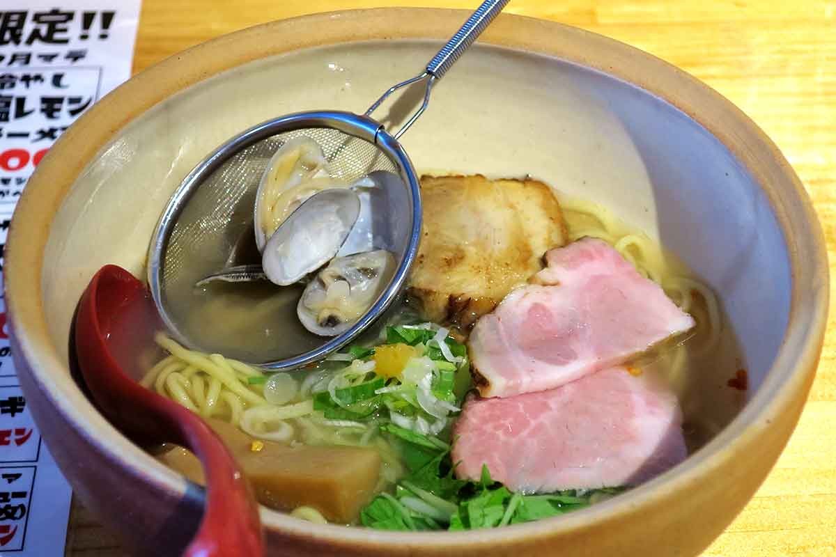 島根県松江市の人気ラーメン店『ラーメンゴイケヤ』の新メニュー「アサリシオラーメン」