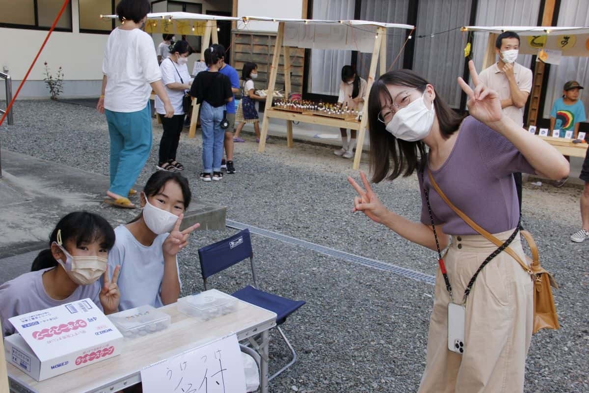 島根県江津市で開催されたイベント「第1回はづみ縁日」の様子