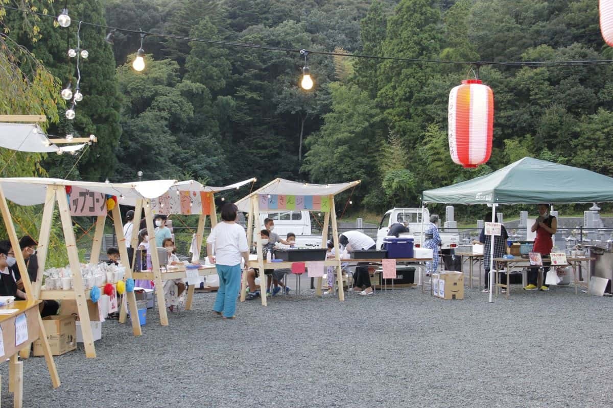 島根県江津市で開催されたイベント「第1回はづみ縁日」の様子