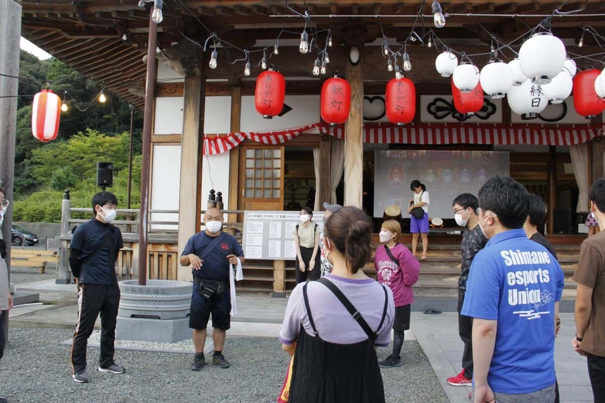 島根県江津市で開催されたイベント「第1回はづみ縁日」の様子