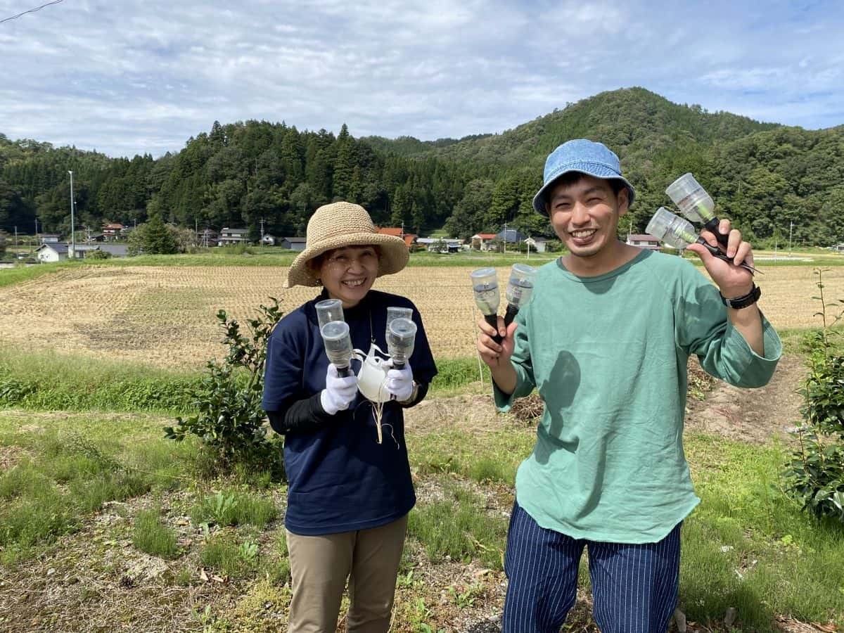 楽笑本舗の山本さんと、ラズダ編集部いしやん