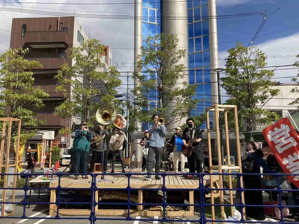 島根県松江市白潟本町商店街で開催されたイベントの様子