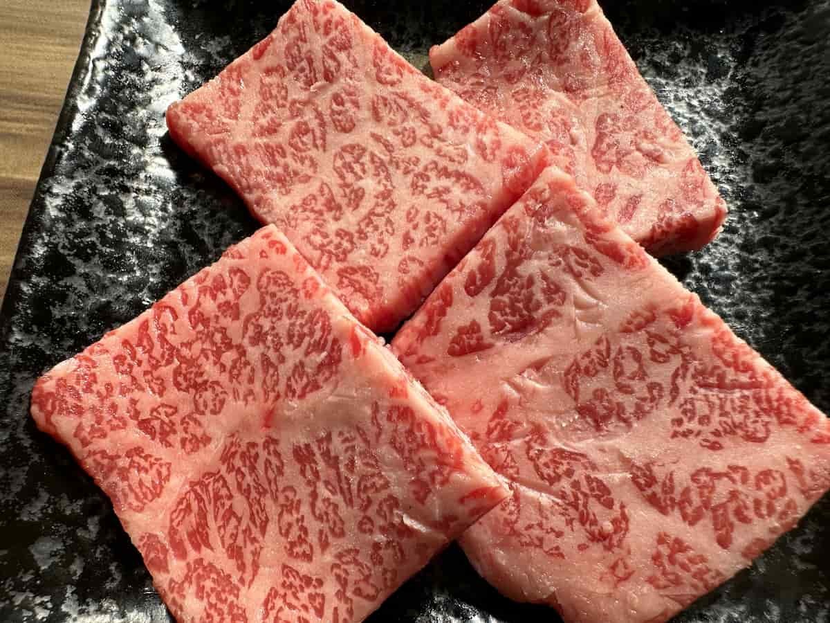 島根県松江市にある「焼肉KAGURA」の肉