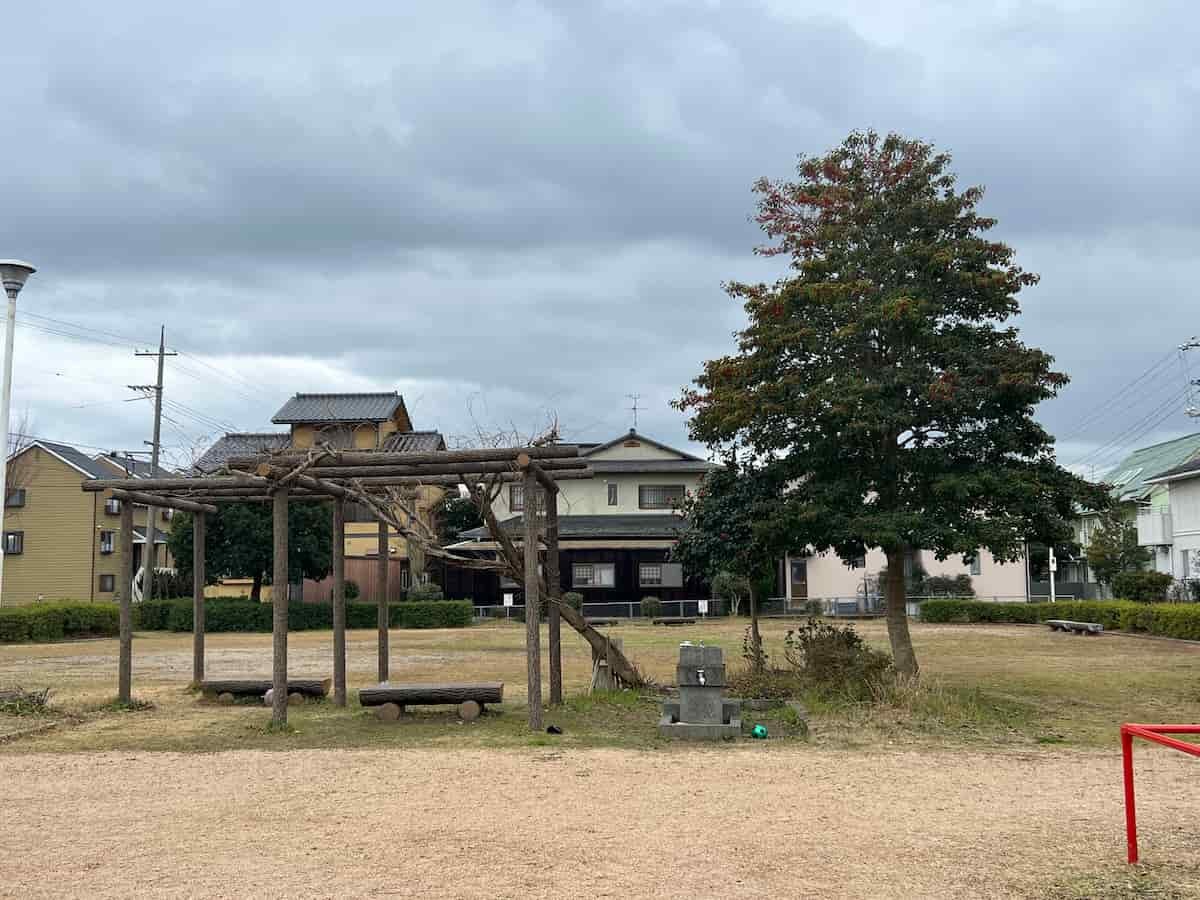 鳥取県米子市彦名町にある『安倍彦名団地公園』の様子