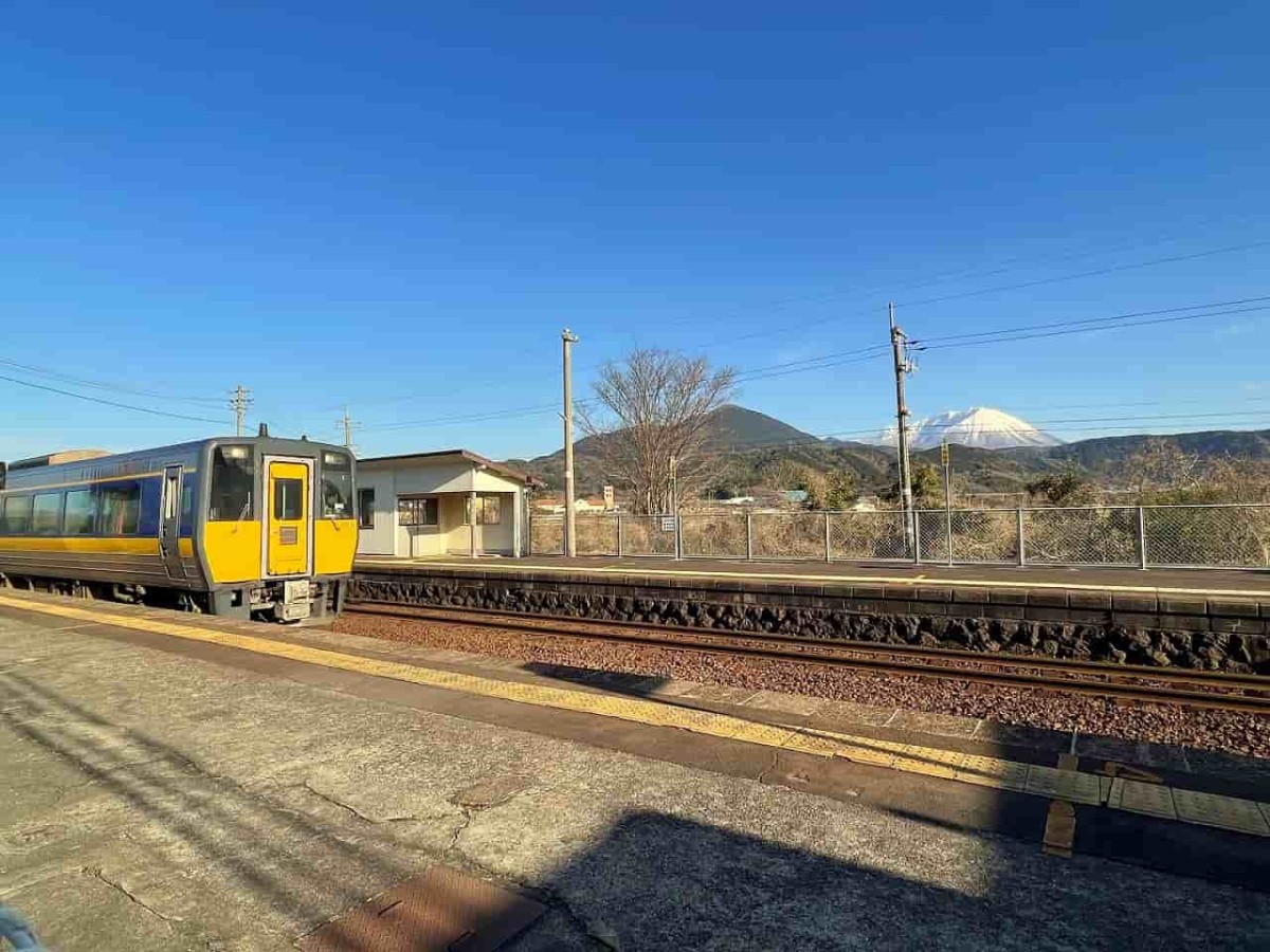 鳥取県米子市にある淀江駅から見える大山