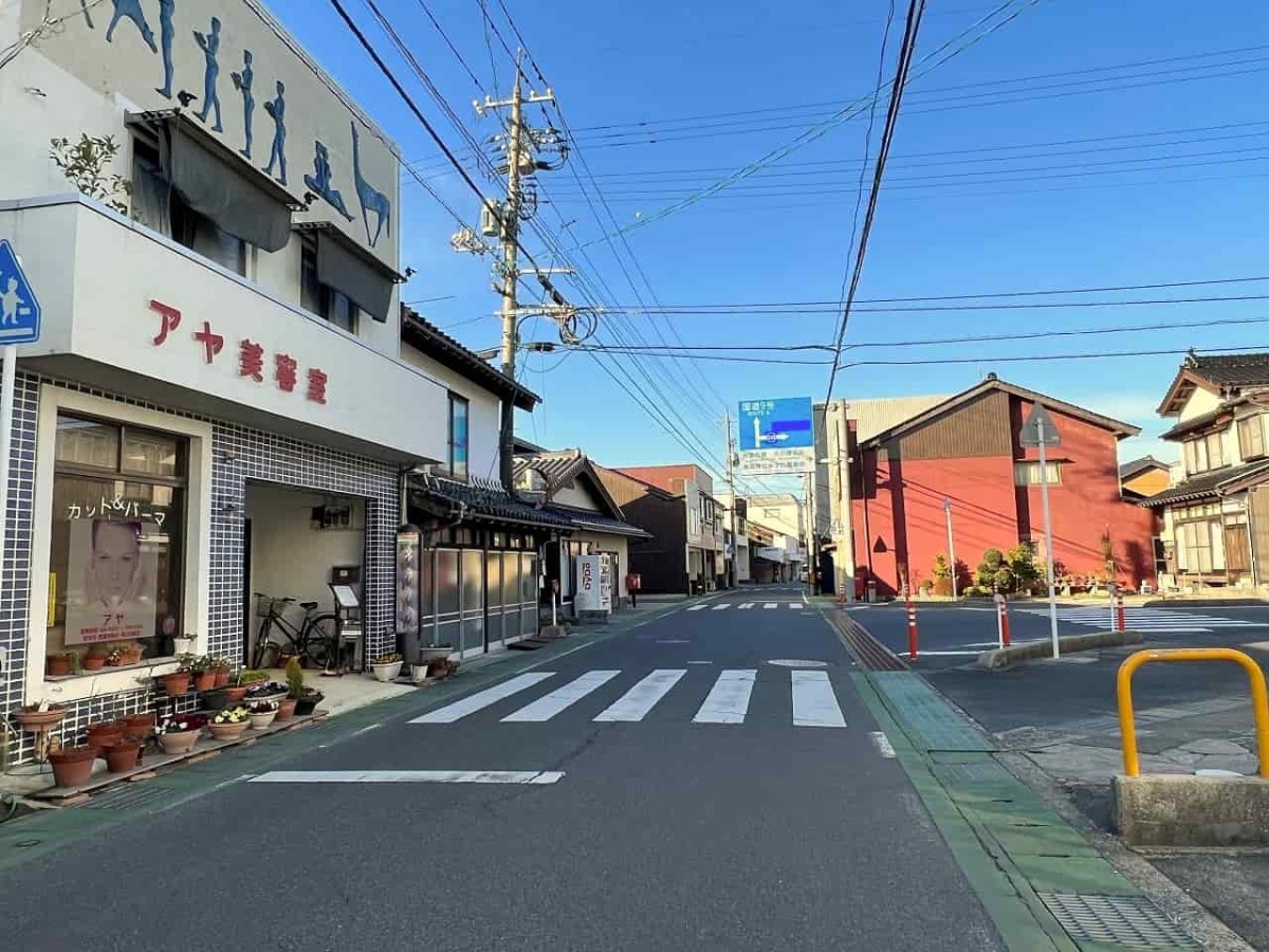 鳥取県米子市淀江町の淀江駅周辺の風景