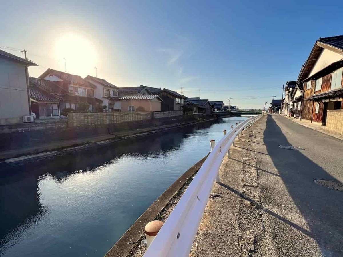 鳥取県米子市淀江町の淀江駅周辺の風景