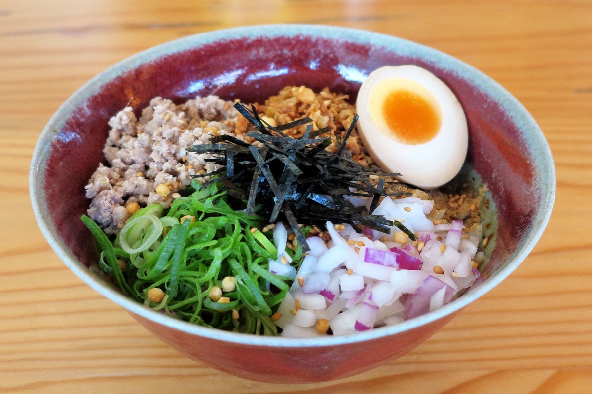 島根県大田市・温泉津温泉にあるラーメン店『けんちゃん拉麺』の「台湾まぜそば」