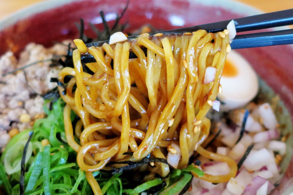 島根県大田市・温泉津温泉にあるラーメン店『けんちゃん拉麺』の「台湾まぜそば」