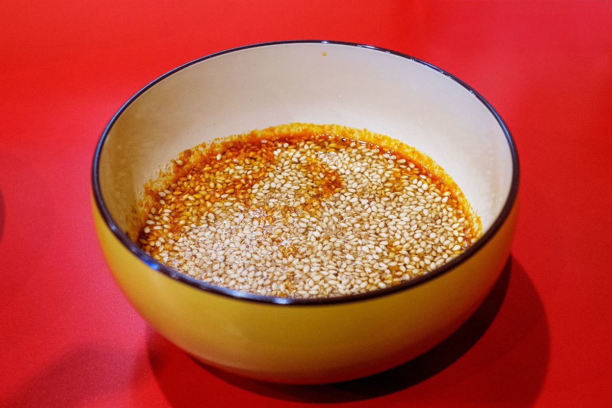 松江市伊勢宮町にある広島風つけ麺の専門店『辛麺亭』のランチメニュー