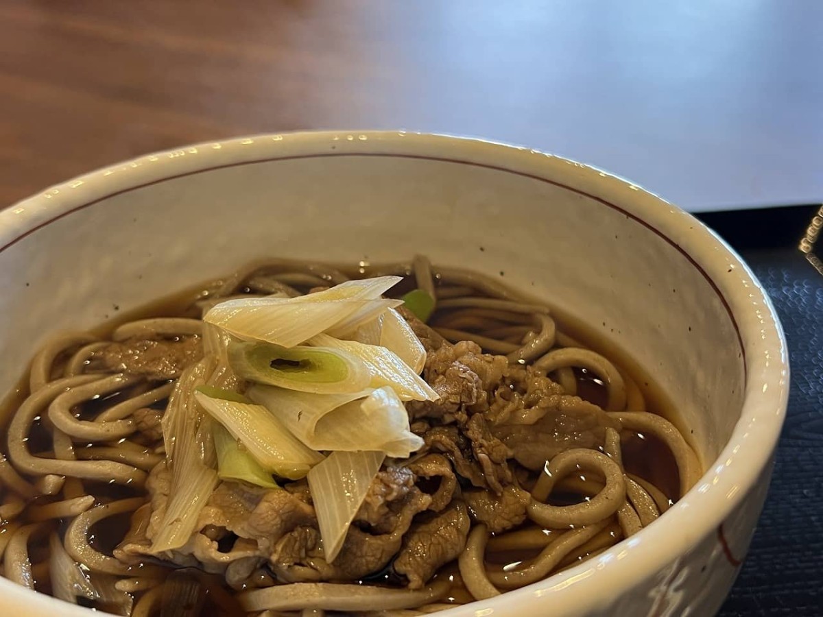 鳥取県西伯郡南部町にある『法勝寺温泉』の「肉そば」