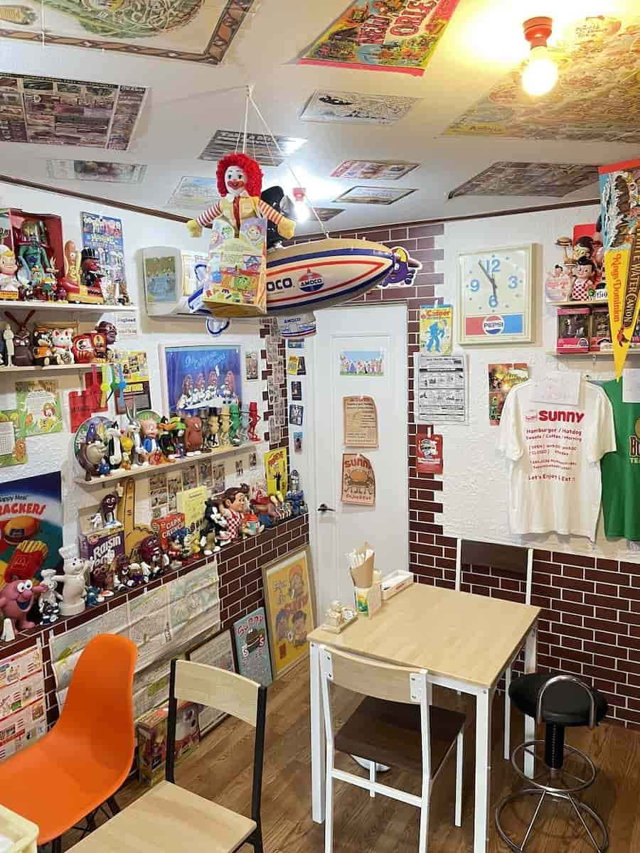 鳥取県境港市にある『sunny』の店内