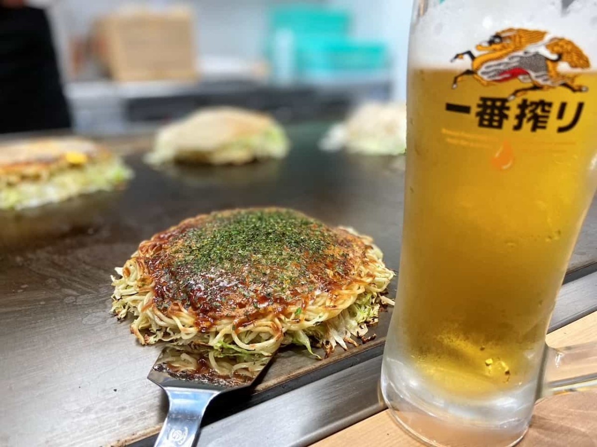 島根県松江市にオープンした『お好み焼きひろしま』のメニュー