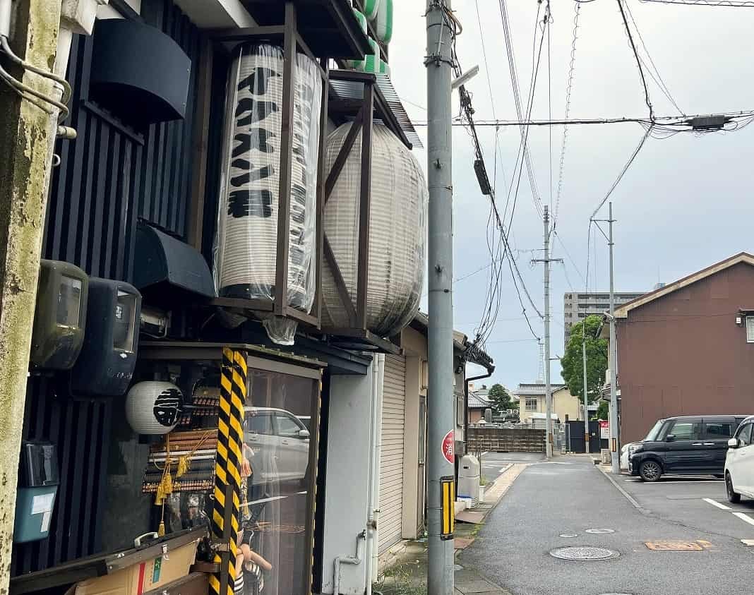 島根県松江市にある居酒屋『愛ある台所』周辺の様子