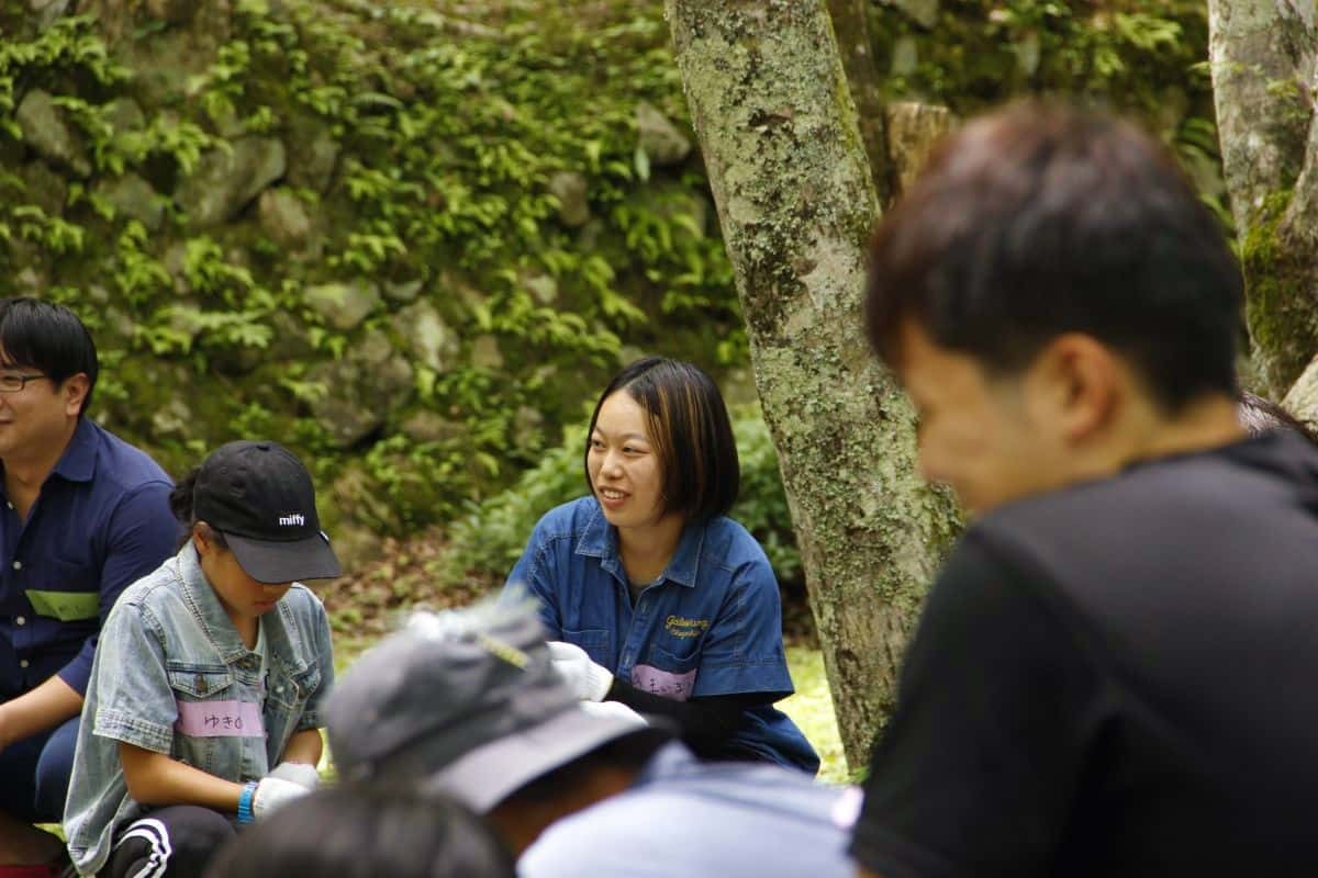 サポーターとして参加した島根県立大学の学生