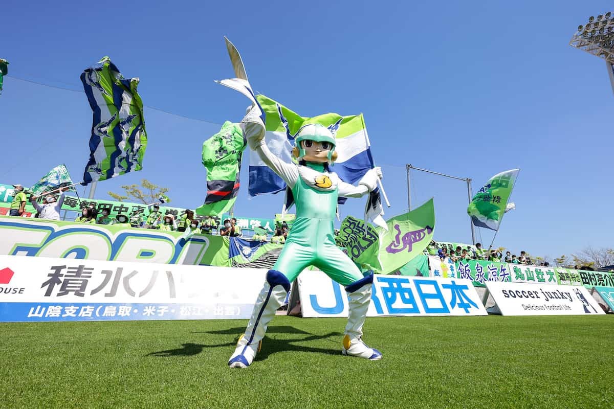 鳥取県のプロサッカークラブ「ガイナーレ鳥取」のガイナマン