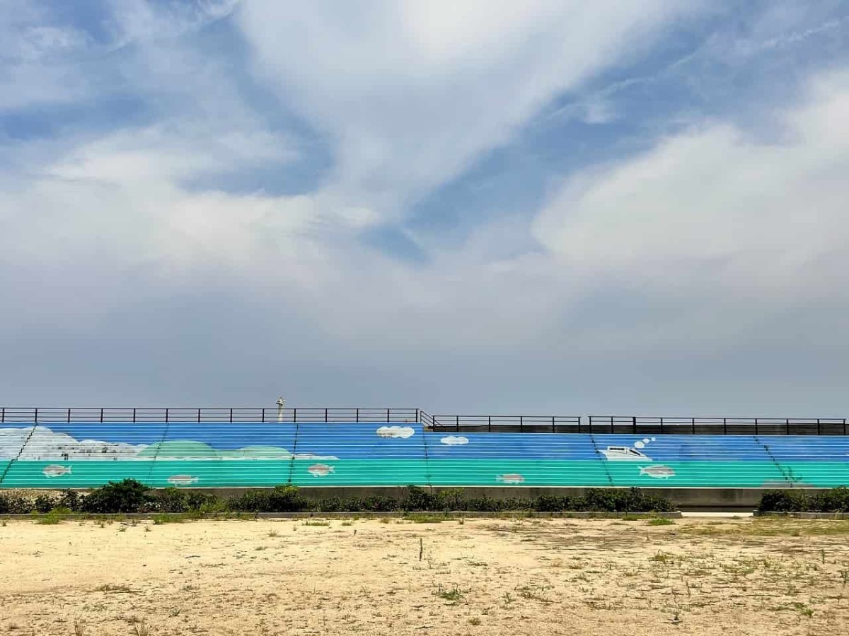 島根県出雲市にある『小伊津なぎさ公園』の様子