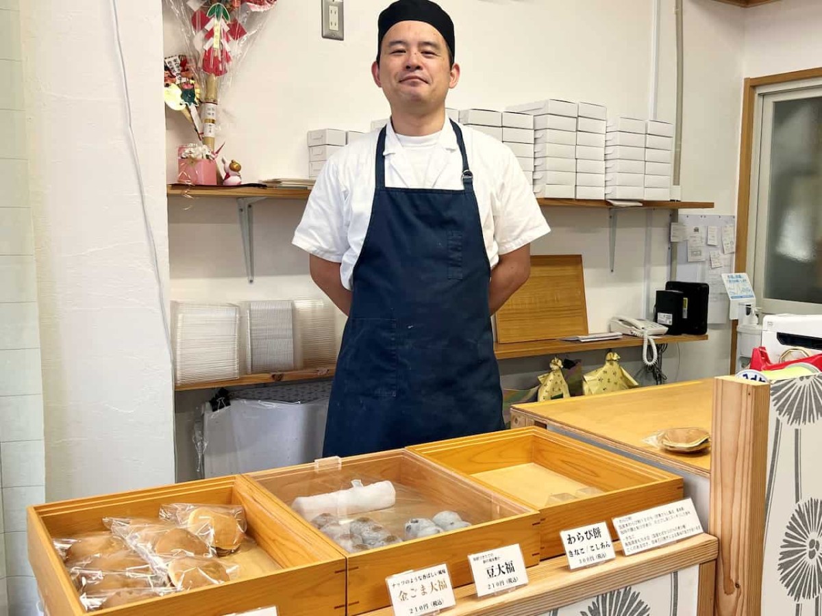 鳥取県米子市にある和菓子屋『菓子はな』の店主・花田さん