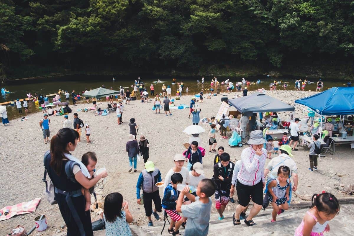 島根県浜田市で開催されたイベント「かっぱランド夏祭り」の様子