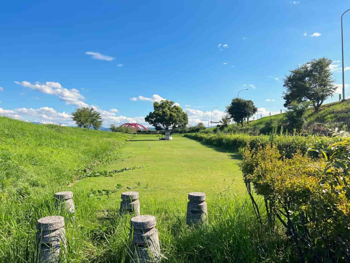 鳥取県米子市にある『佐陀川親水公園』の様子