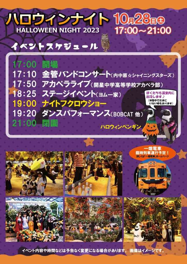 島根県松江市のイベント「ハロウィンナイト2023」のチラシ