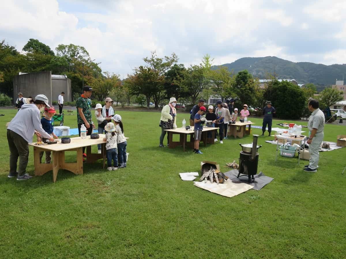 鳥取県浜田市にある『海のみえる文化公園』で開催された「防災×モルック体験」イベントの様子