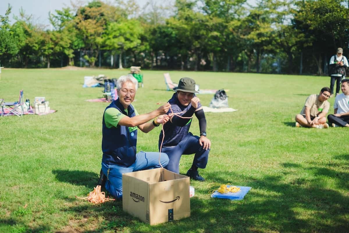 鳥取県浜田市にある『海のみえる文化公園』で開催された「防災×モルック体験」イベントの様子