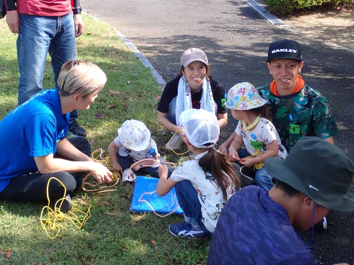 鳥取県浜田市にある『海のみえる文化公園』で開催された「防災×モルック体験」イベントの様子