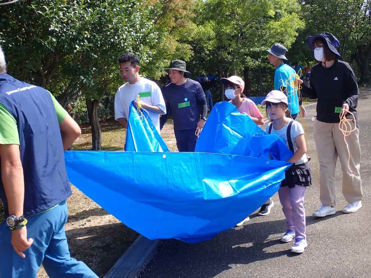 鳥取県浜田市にある『海のみえる文化公園』で開催された「防災×モルック体験」イベントの様子