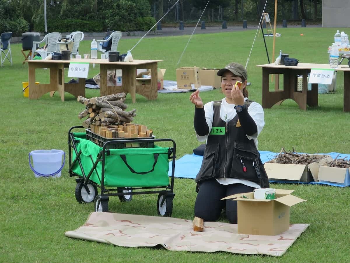 鳥取県浜田市にある『海のみえる文化公園』で開催された「防災×モルック体験」イベントの様子